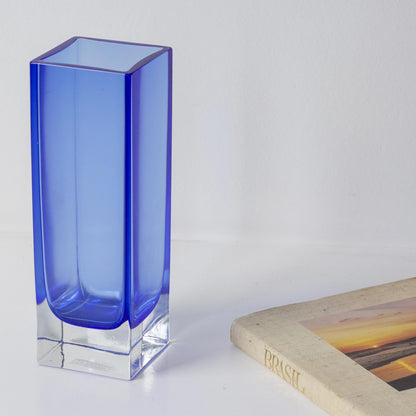 Radiance In Blue Murano Glass Vase