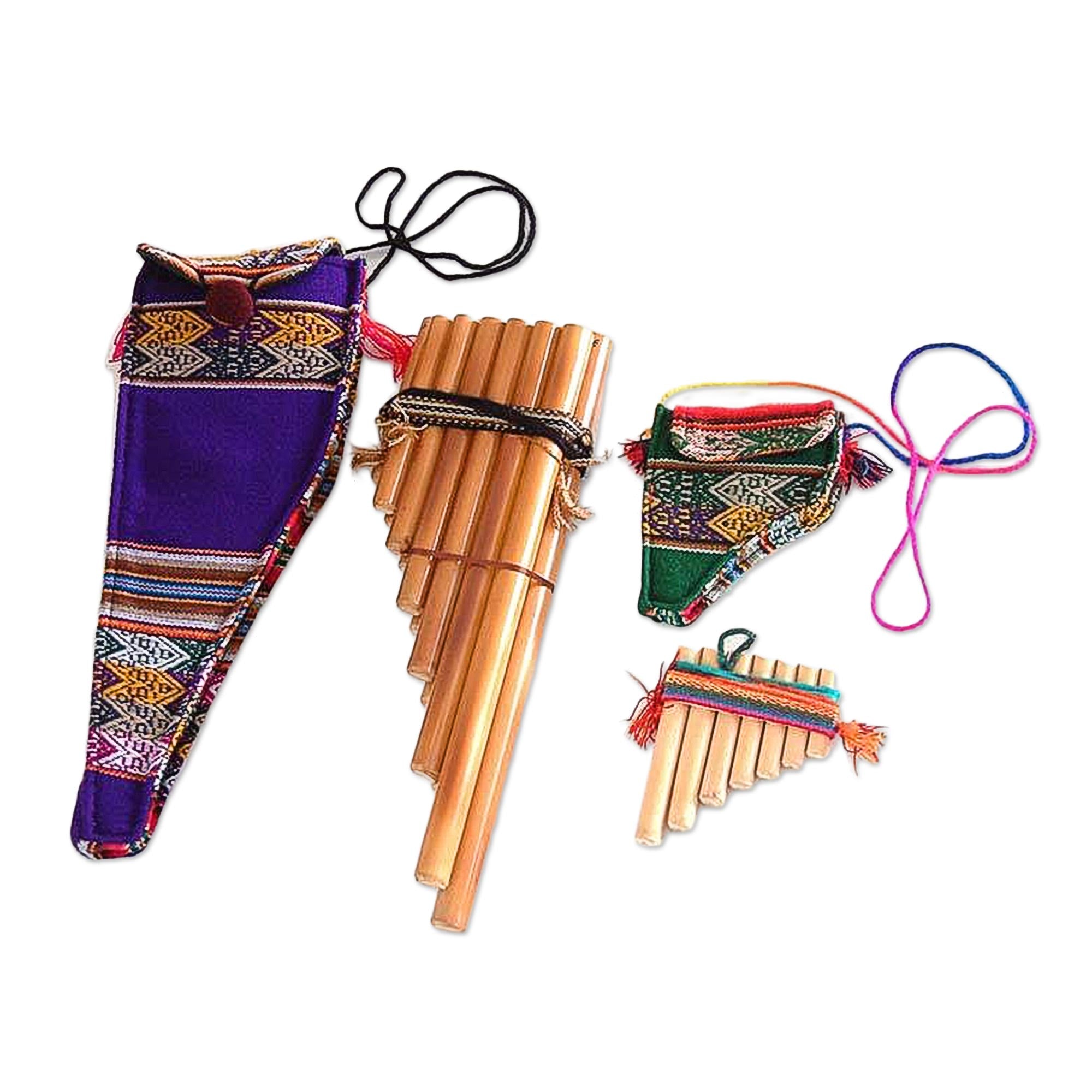 NOVICA Inca Serenade Bamboo Andean Zampona Panpipes GreaterGood