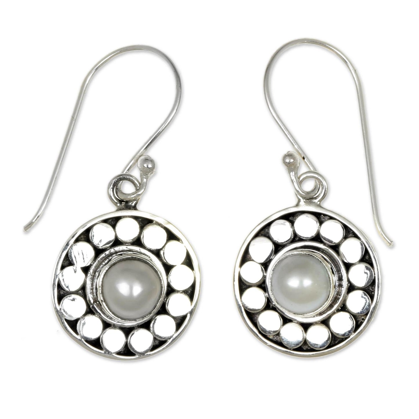 Sunny Day Pearl & Sterling Silver Dangle Earrings