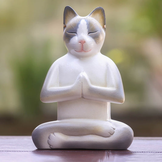 Cat In Meditation Sculpture