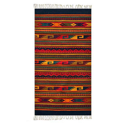 Color Fiesta Handmade Zapotec Wool Area Rug (2.5x5)