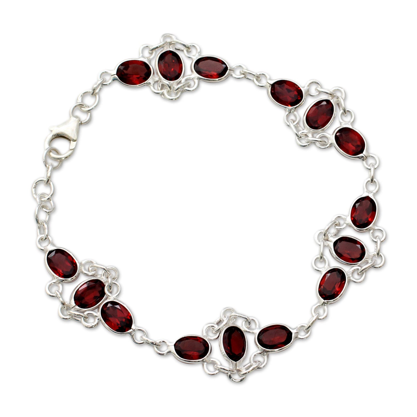 Ecstasy Garnet Link Bracelet