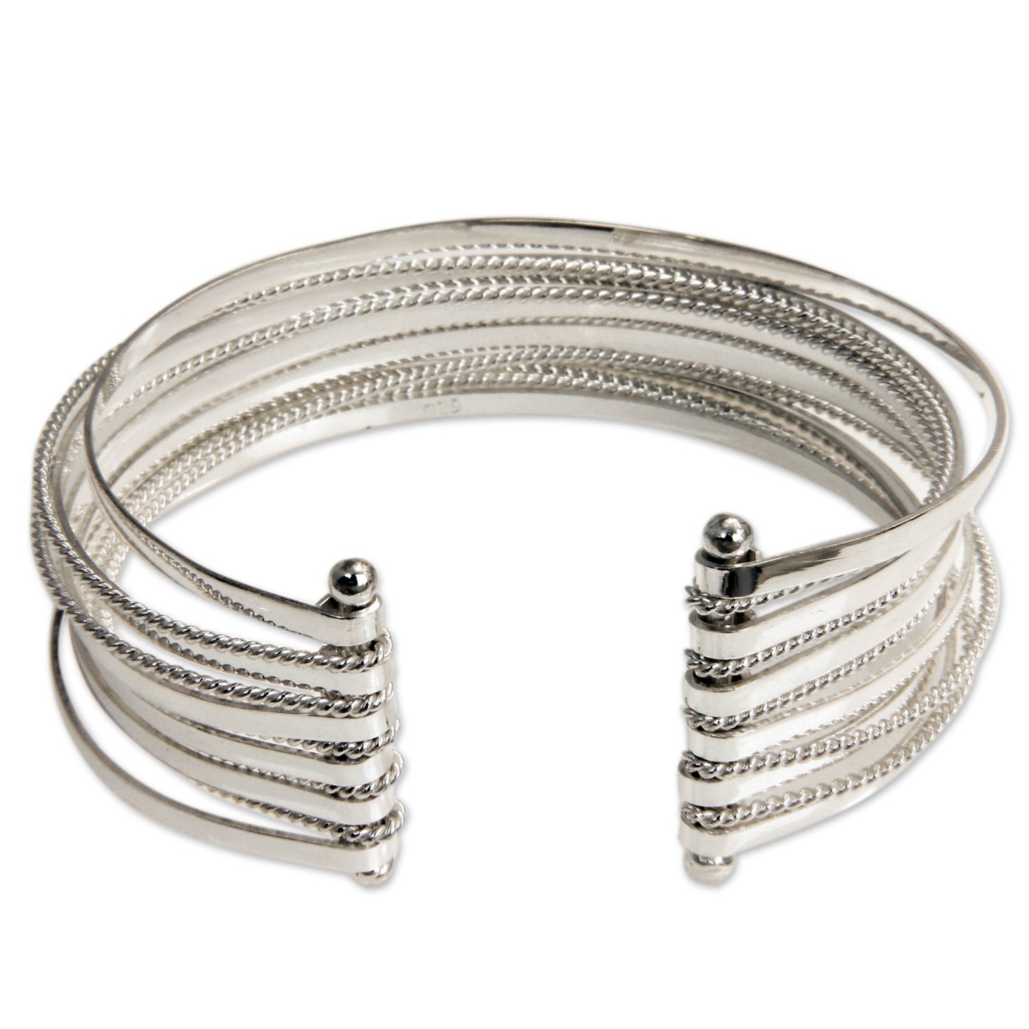 Concentric Sterling Silver Cuff Bracelet