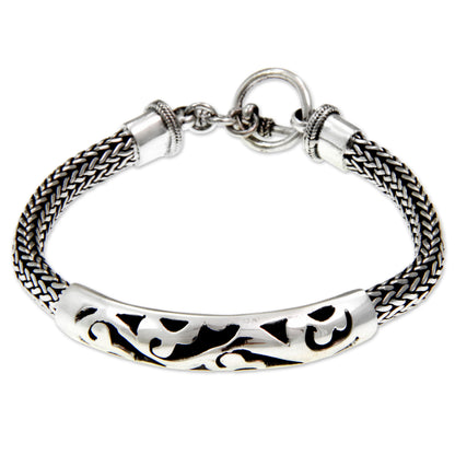 Balinese Finesse Handcrafted Sterling Silver Bracelet