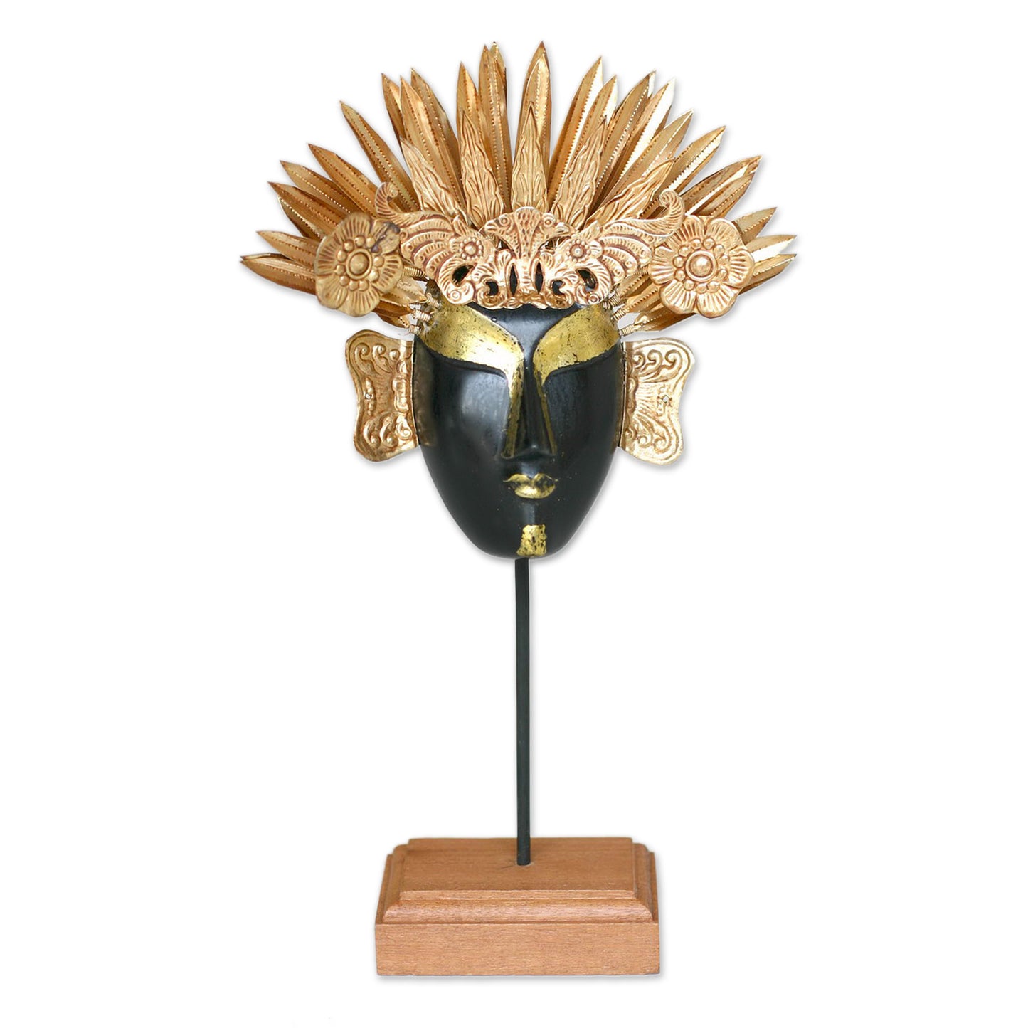 Golden Queen Wood and copper mask