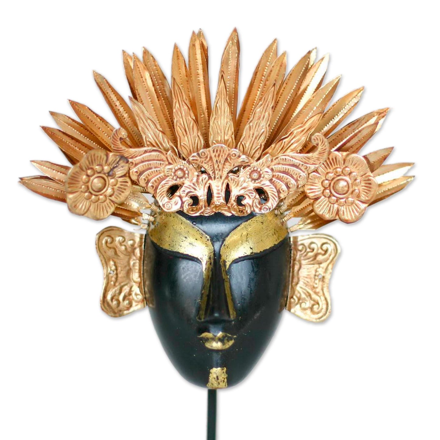 Golden Queen Wood and copper mask