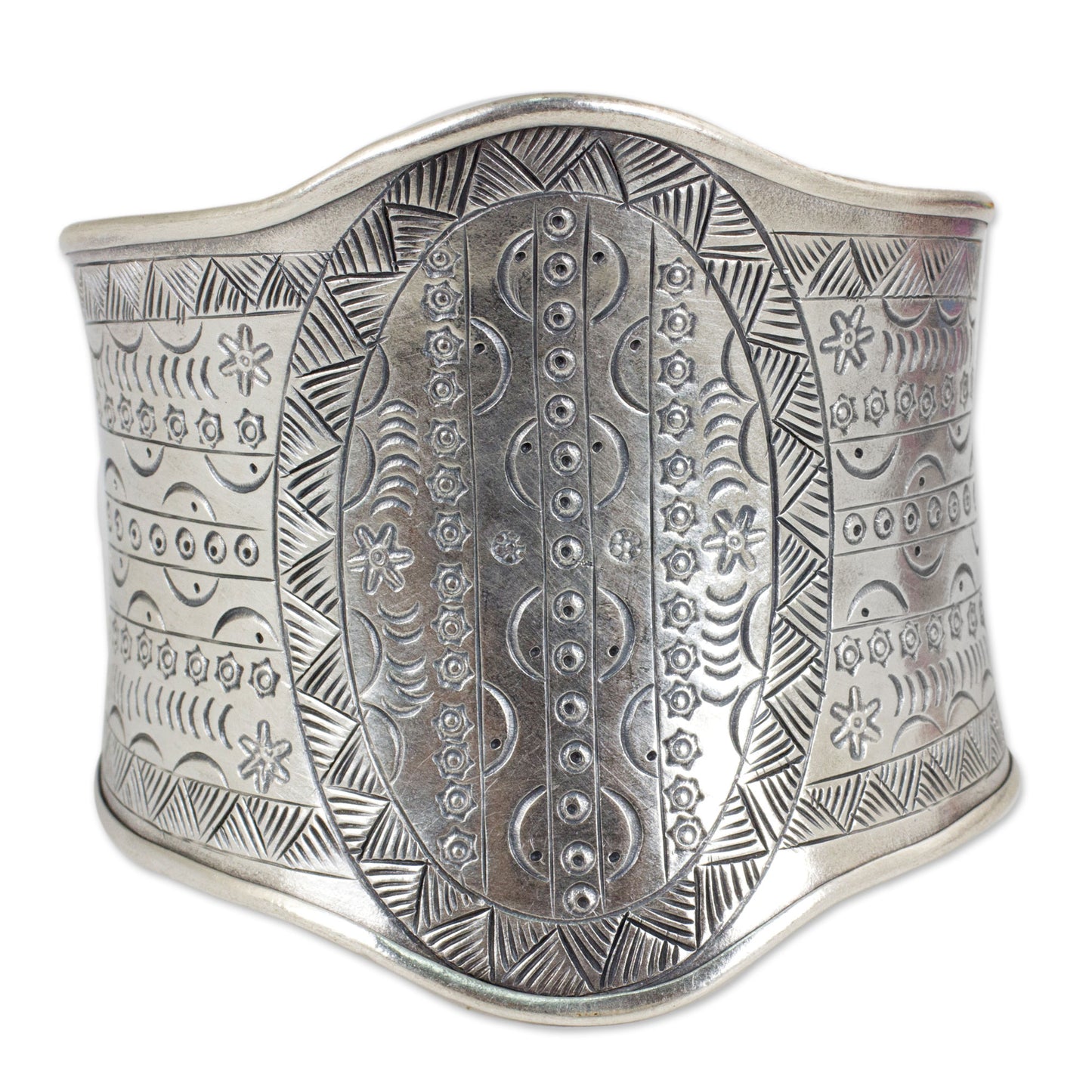 Astral Signs 950 Silver Cuff Bracelet