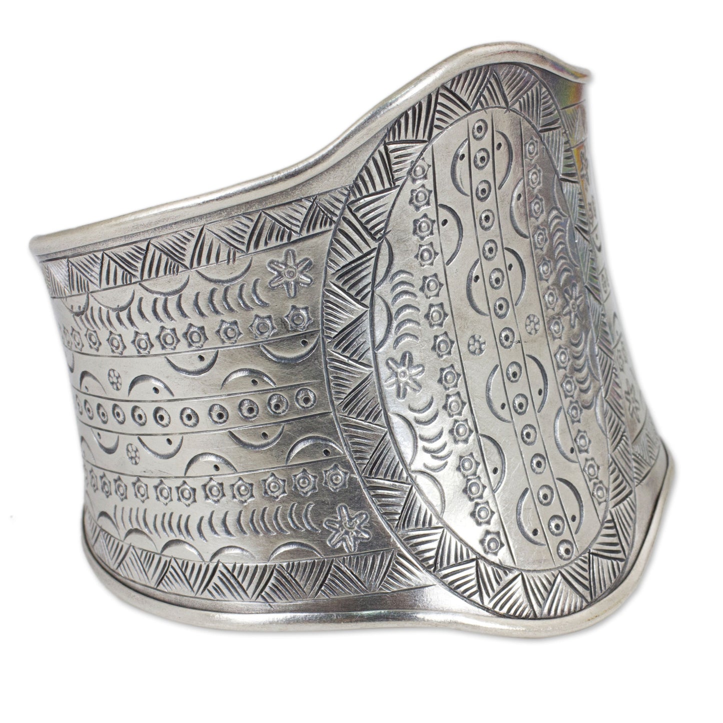 Astral Signs 950 Silver Cuff Bracelet