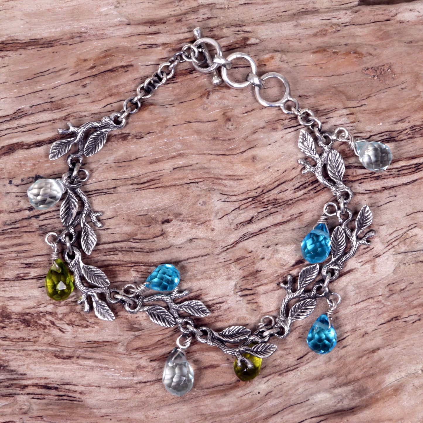 Rainforest Silver Link Bracelet