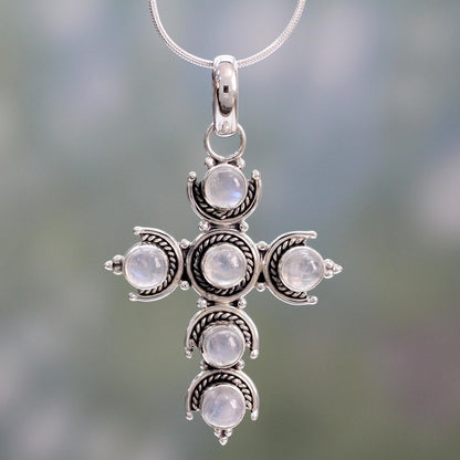 Cross of Purity Sterling Silver Necklace