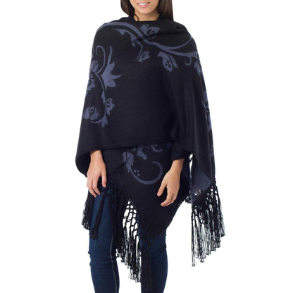 NOVICA - Reversible Peruvian Alpaca Wool Shawl