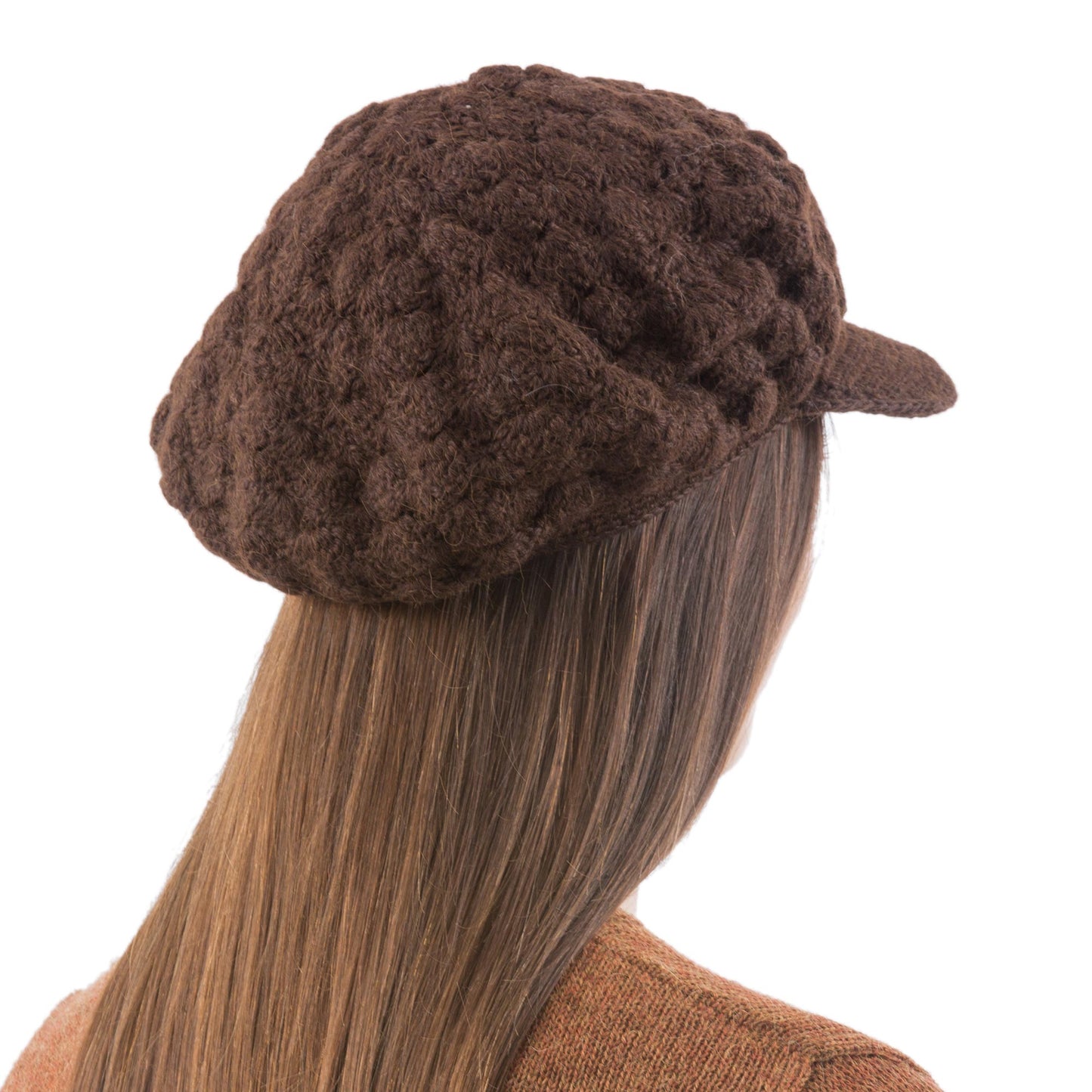 Chocolate Cap 100% alpaca hat