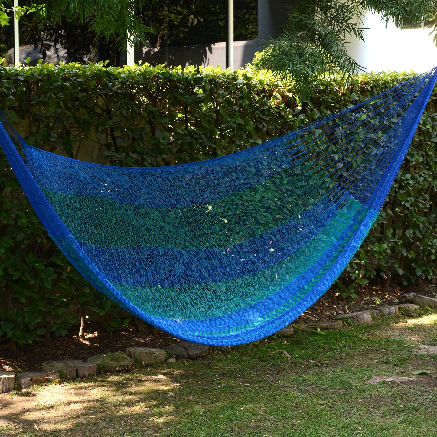 Cool Lagoon Striped Mayan Hammock (Single)