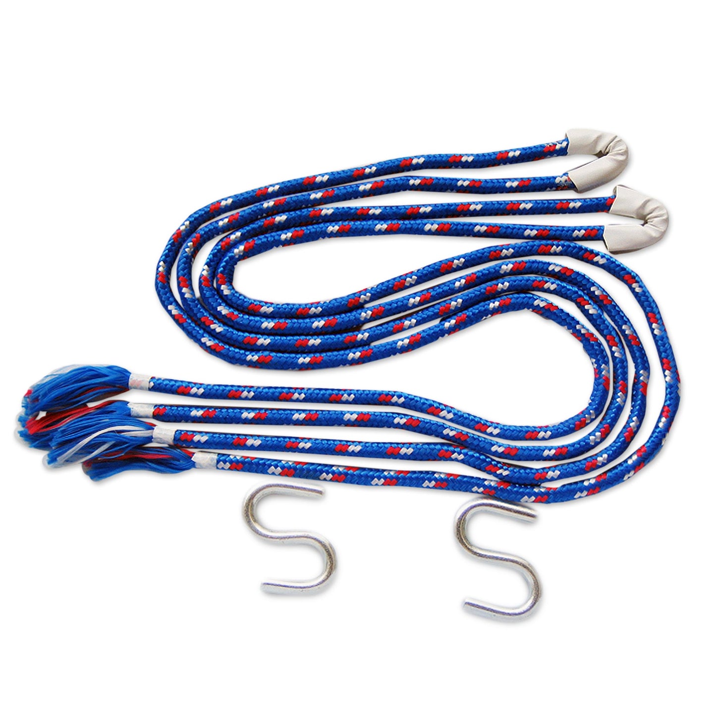 Blue Caribbean Artisan Crafted Rope Hammock (Single)