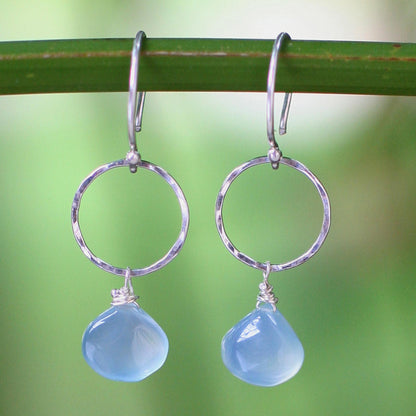 Mystic Solo Sterling Silver Dangle Earrings