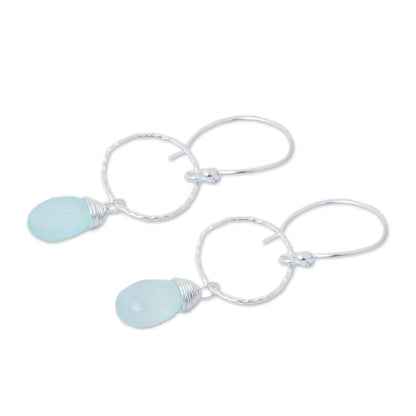 Mystic Solo Sterling Silver Dangle Earrings