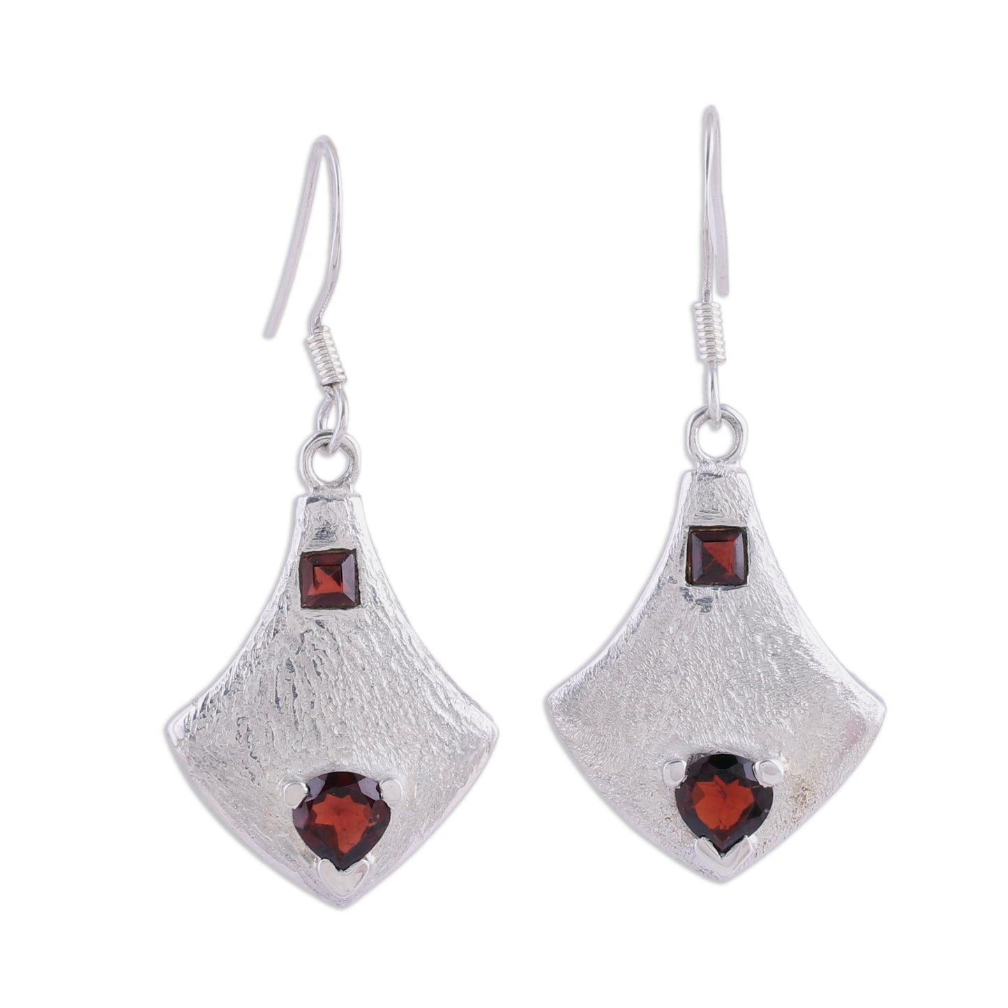 Safeguard Garnet dangle earrings