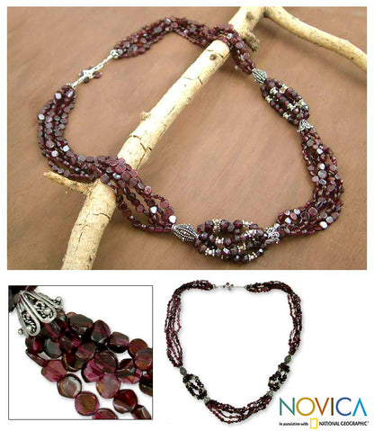 Scarlet Desire Garnet Necklace