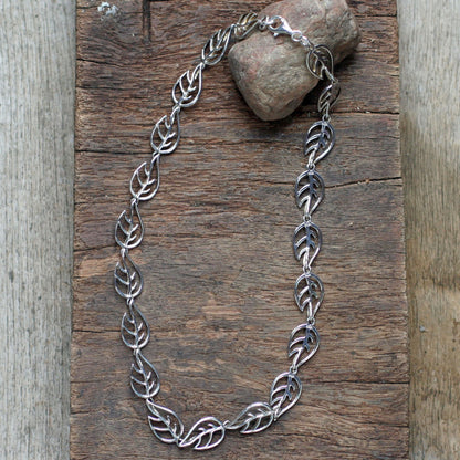 Vitality Sterling Silver Link Necklace