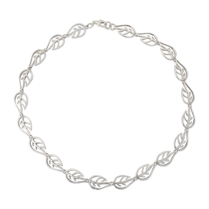 Vitality Sterling Silver Link Necklace