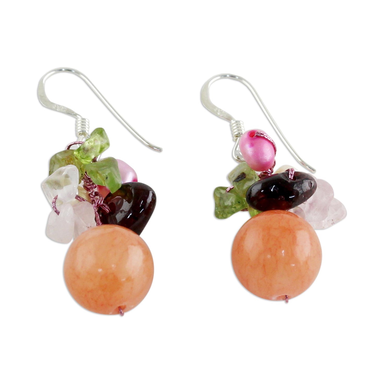 Strawberry Fantasy Cultured Pearl Earrings