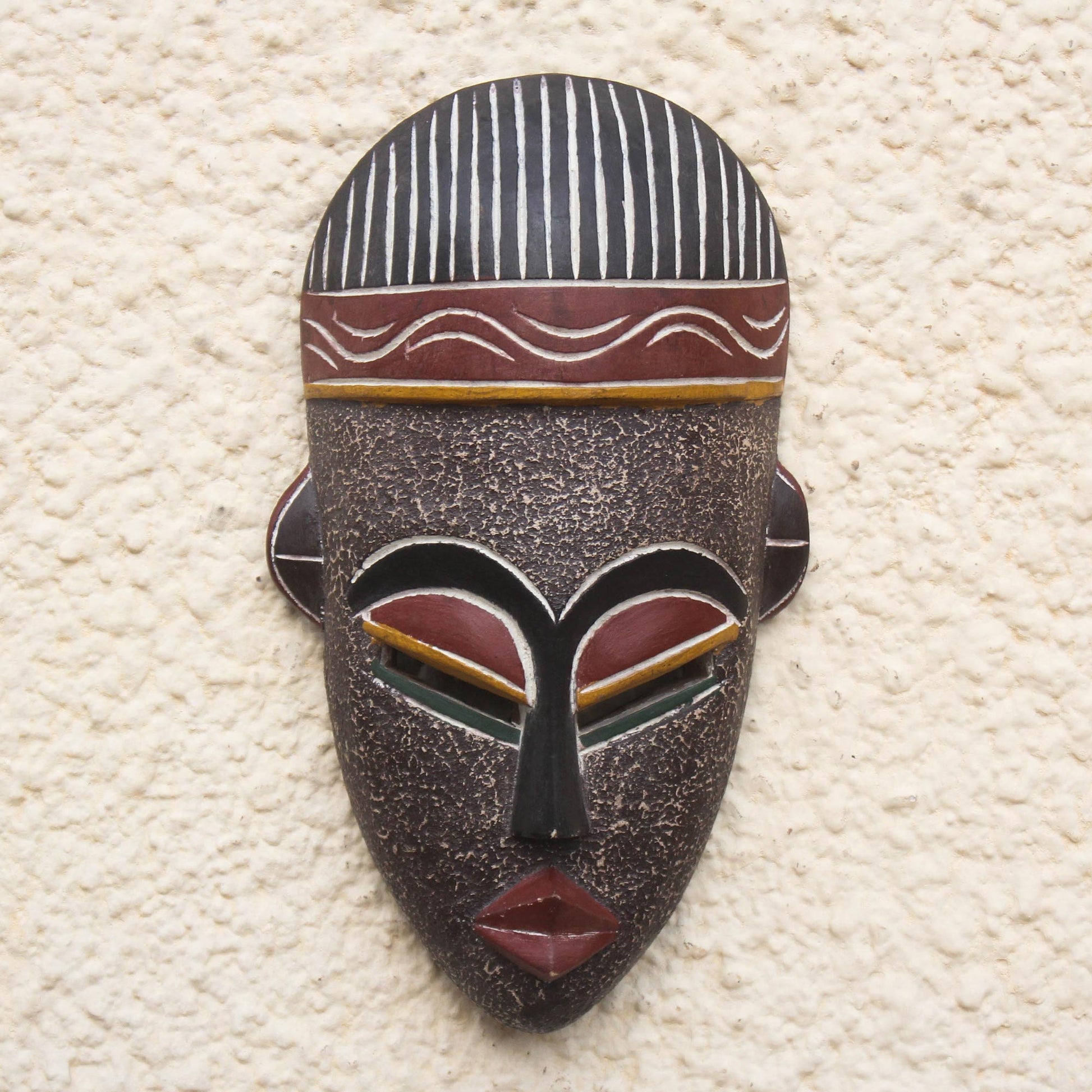 NOVICA Berber Man Ethiopian wood mask | GreaterGood