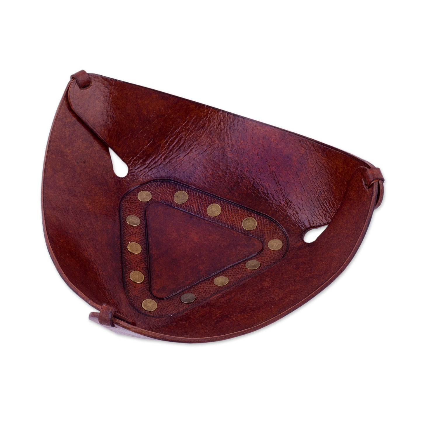 Triangular Essence  Decorative Leather Bowl