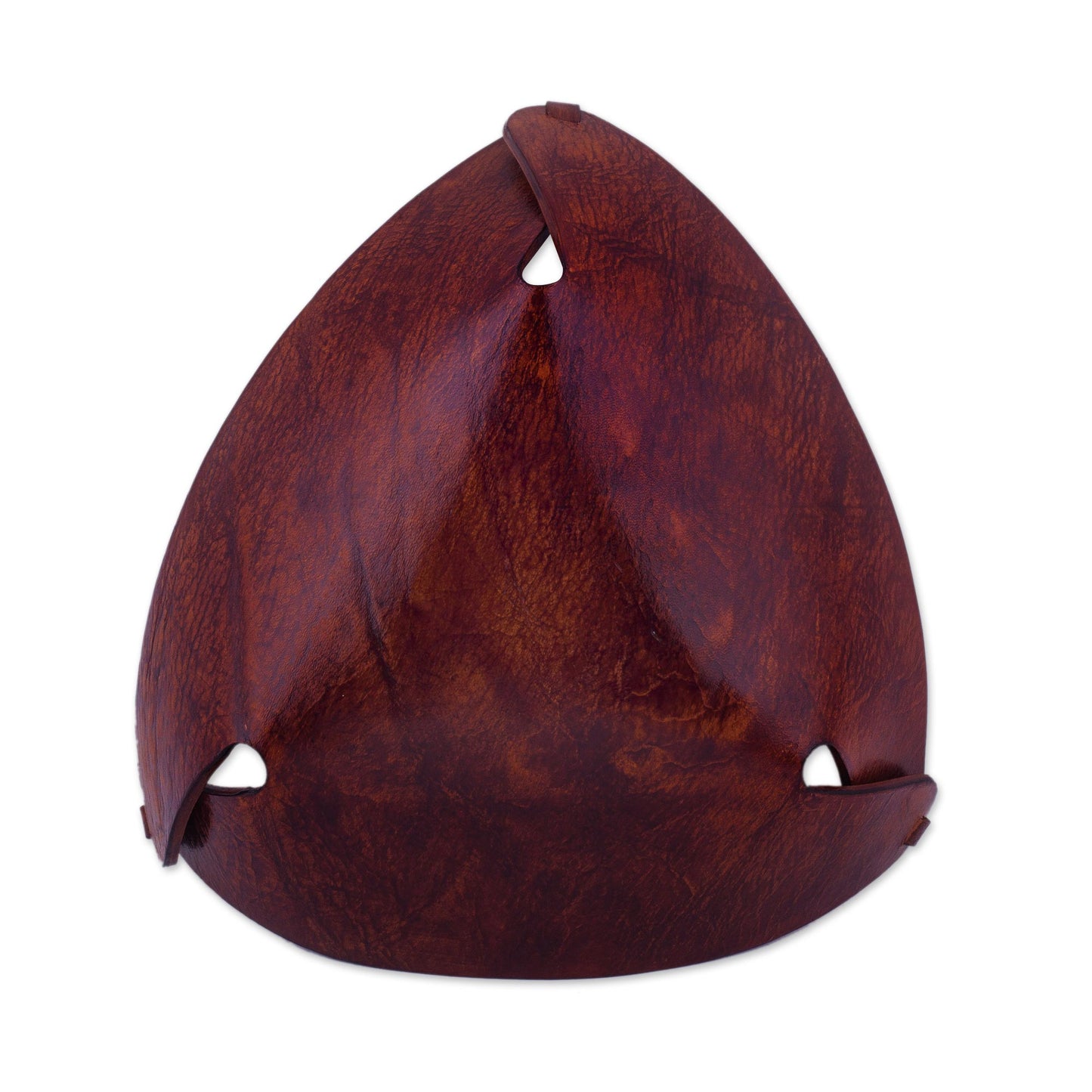 Triangular Essence  Decorative Leather Bowl