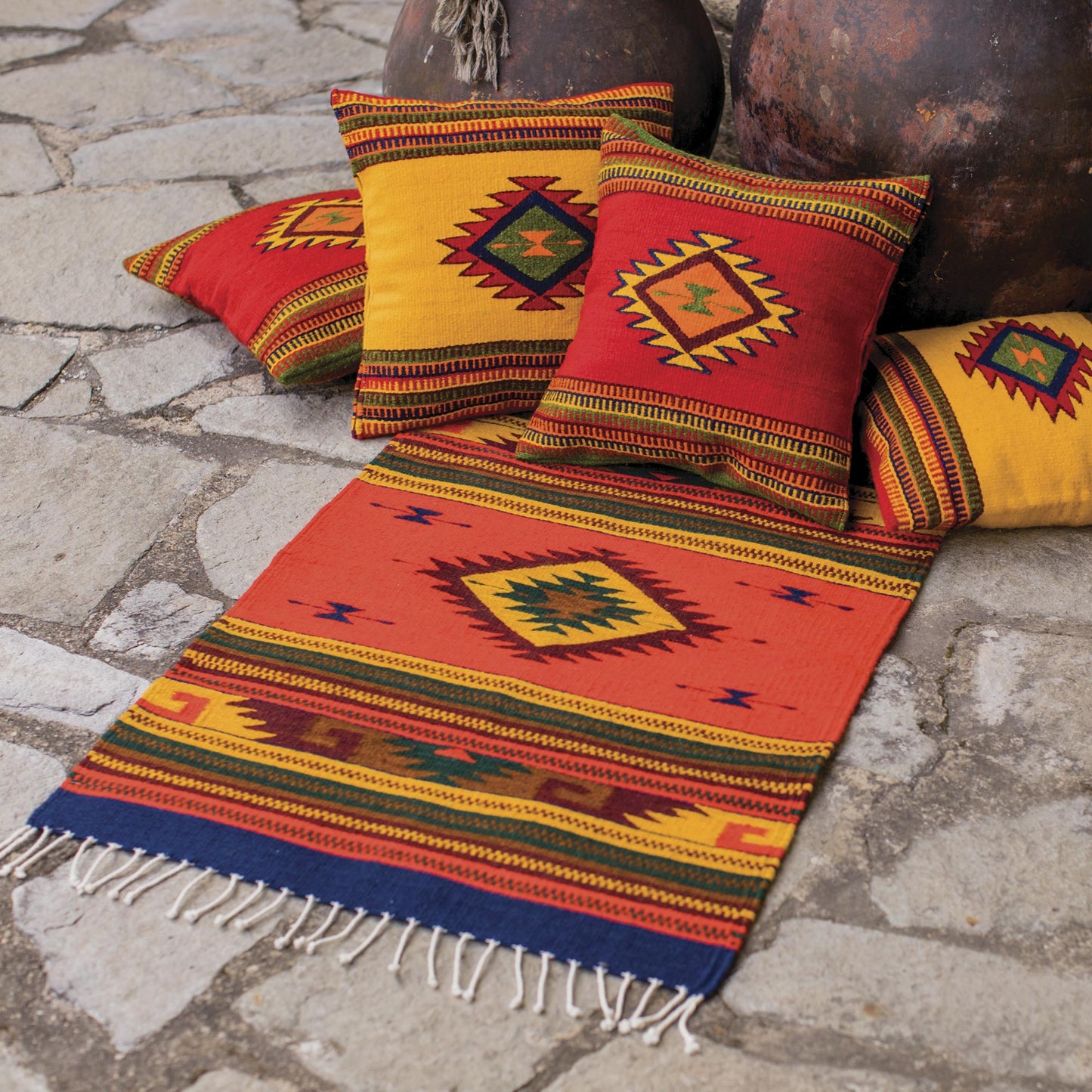 August Sun Handmade Zapotec Wool Area Rug