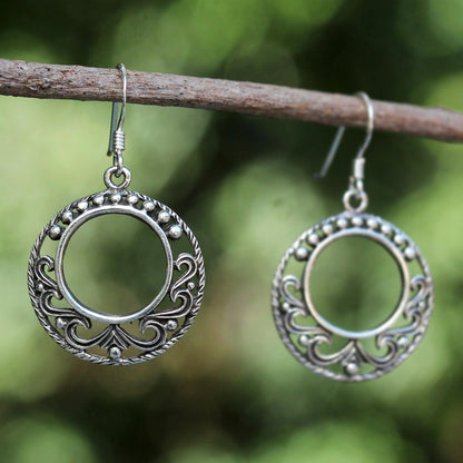 Dream Catcher Fair Trade Sterling Silver Dangle Earrings