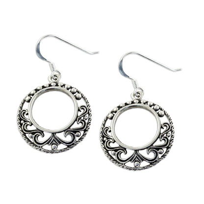 Dream Catcher Fair Trade Sterling Silver Dangle Earrings