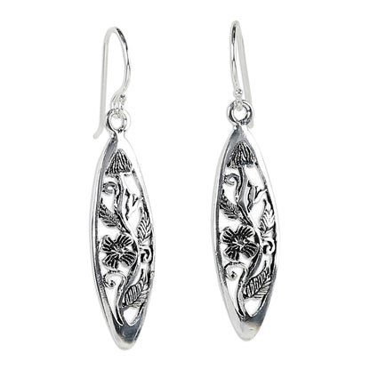 Spring Daisy Sterling Silver Earrings