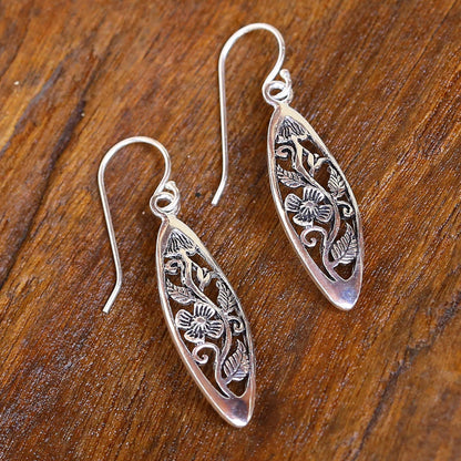 Spring Daisy Sterling Silver Earrings