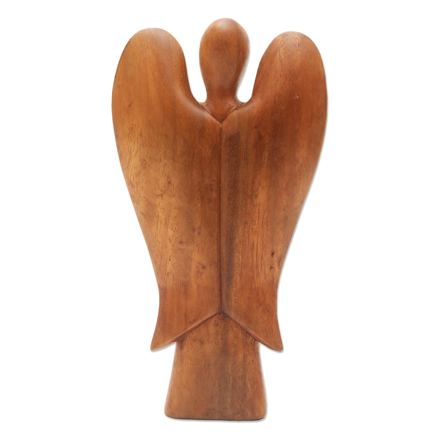 Angel Song of Peace Carved Wood Sculpture