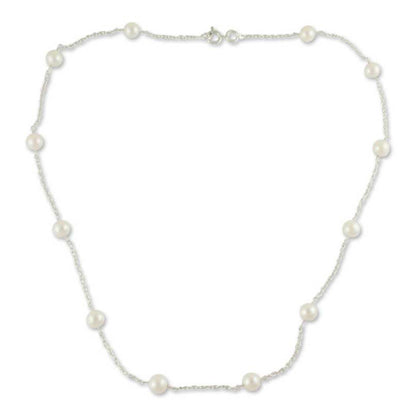 Jaipur Moons Sterling Silver Necklace