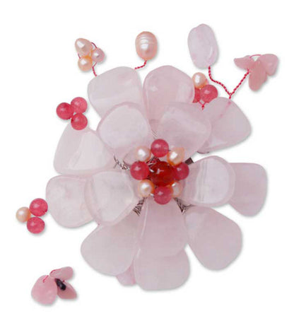 Apple Blossom Freshwater Pearl Brooch