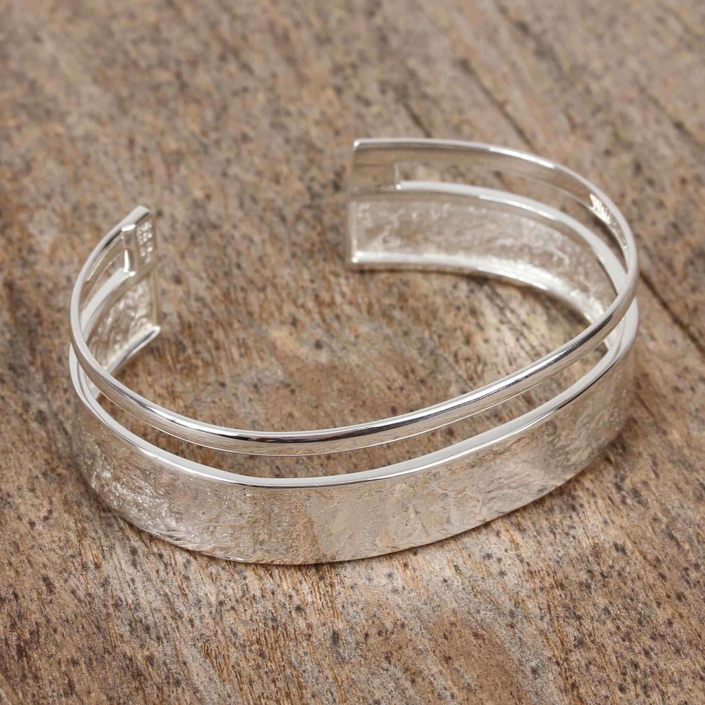 Silver River Unique Taxco Silver Cuff Bracelet