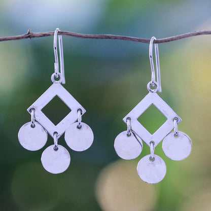 Joyous Sound Fair Trade Sterling Silver Chandelier Earrings