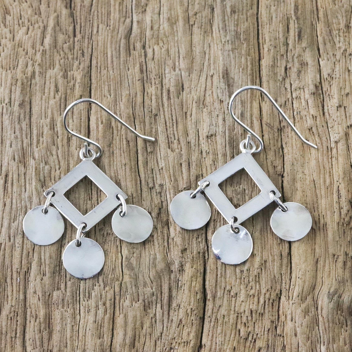 Joyous Sound Fair Trade Sterling Silver Chandelier Earrings