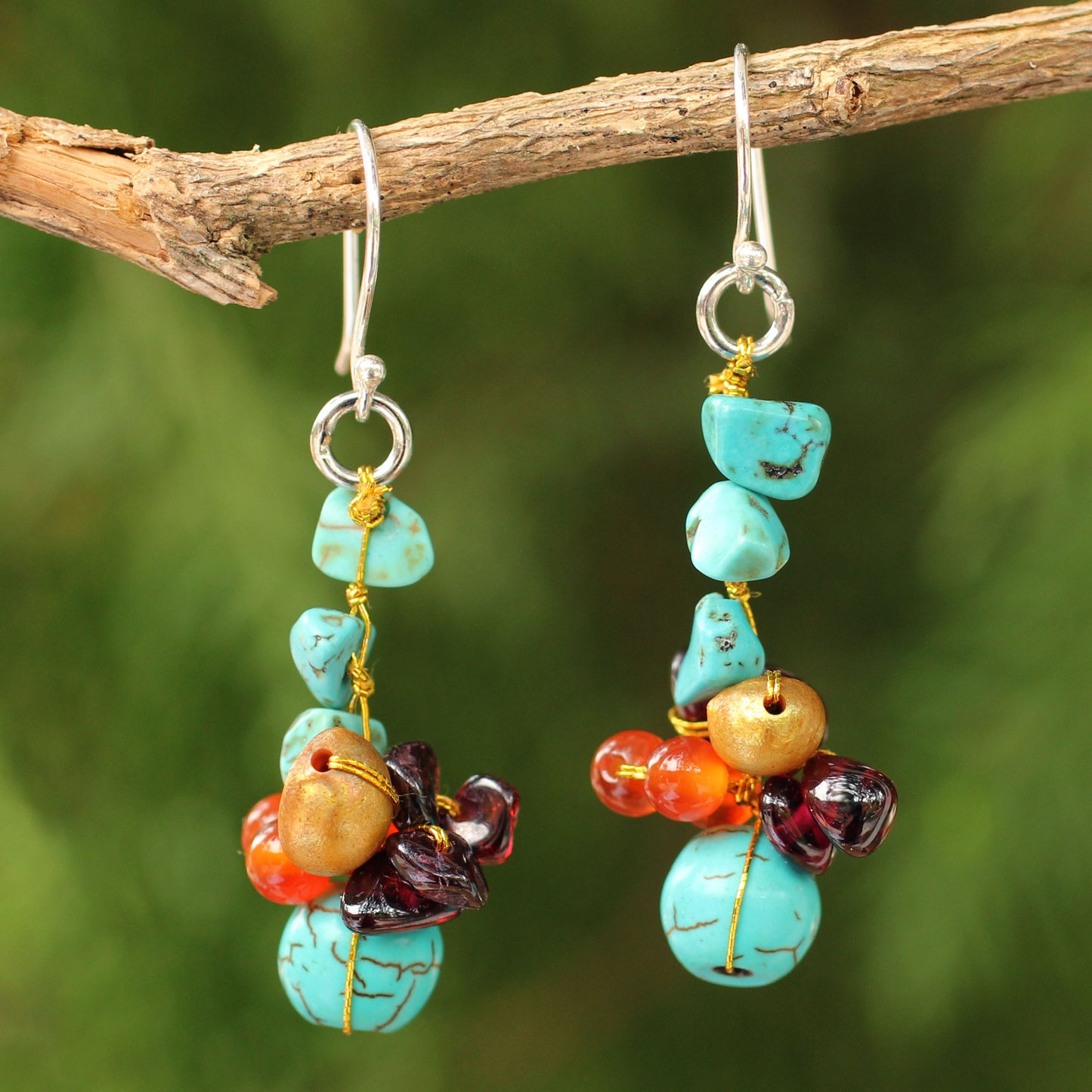 Dawn Sky Beaded Earrings