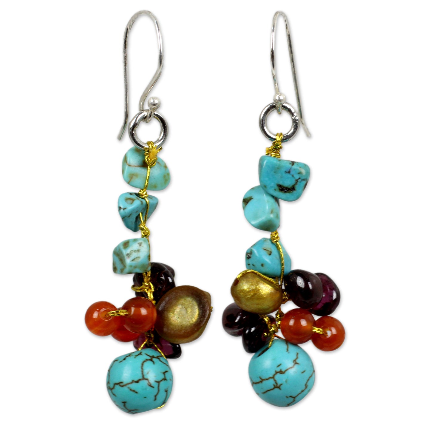 Dawn Sky Beaded Earrings