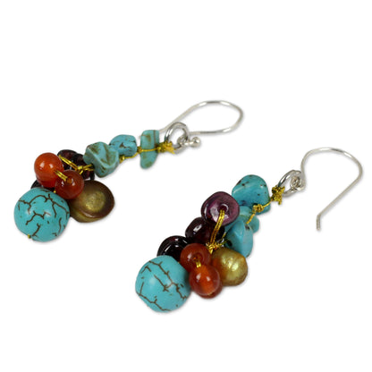 Dawn Sky Beaded Earrings