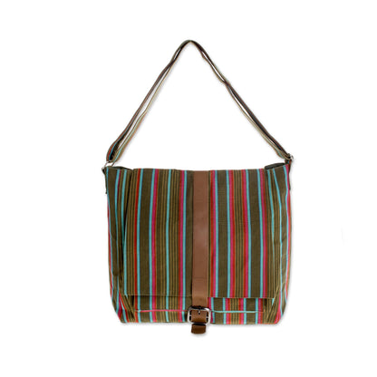 Maya Rainbow Hand Made Women's Cotton Messenger Bag