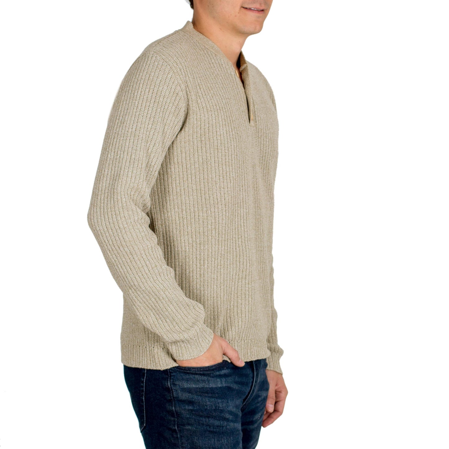 Maya Gentleman Ivory Men's Cotton Sweater