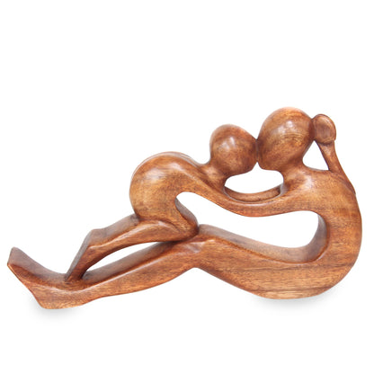 Endless Love Suar Wood Sculpture