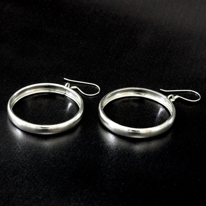 Perfect Halo Hand Crafted Sterling Silver Dangle Earrings