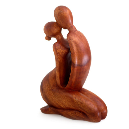 The Kiss Wood Sculpture