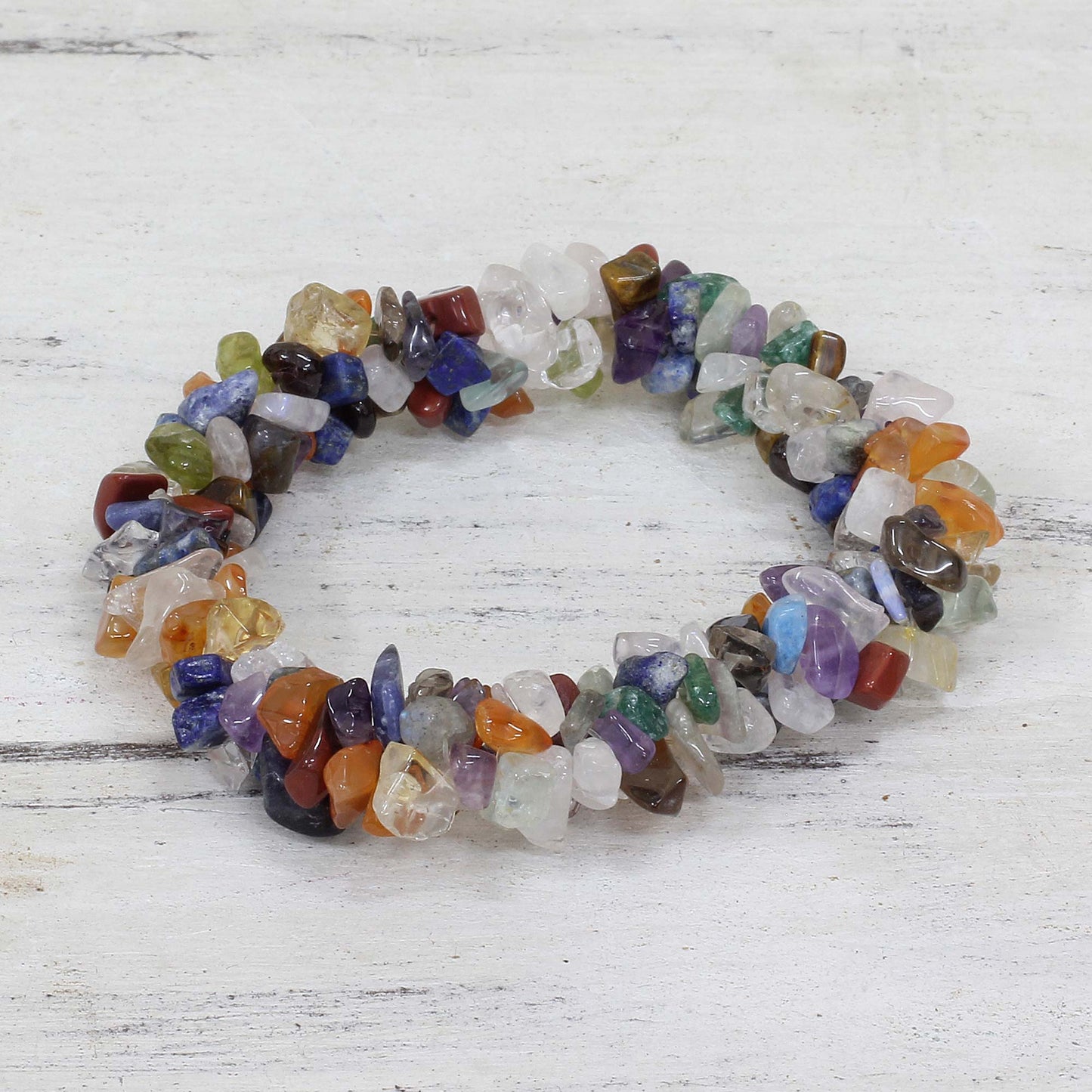 Rainbow Gems Beaded Bracelet