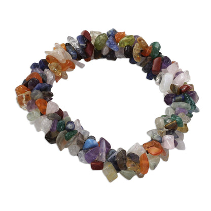 Rainbow Gems Beaded Bracelet