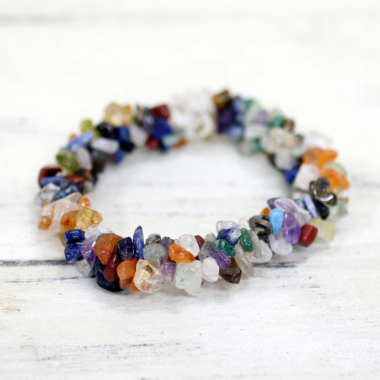 Rainbow Gems Beaded Bracelet